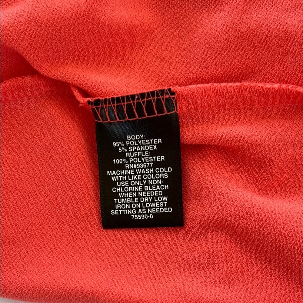 BOLD elements Orange Flutter Sleeve Blouse SIZE 3X - Picture 4 of 4